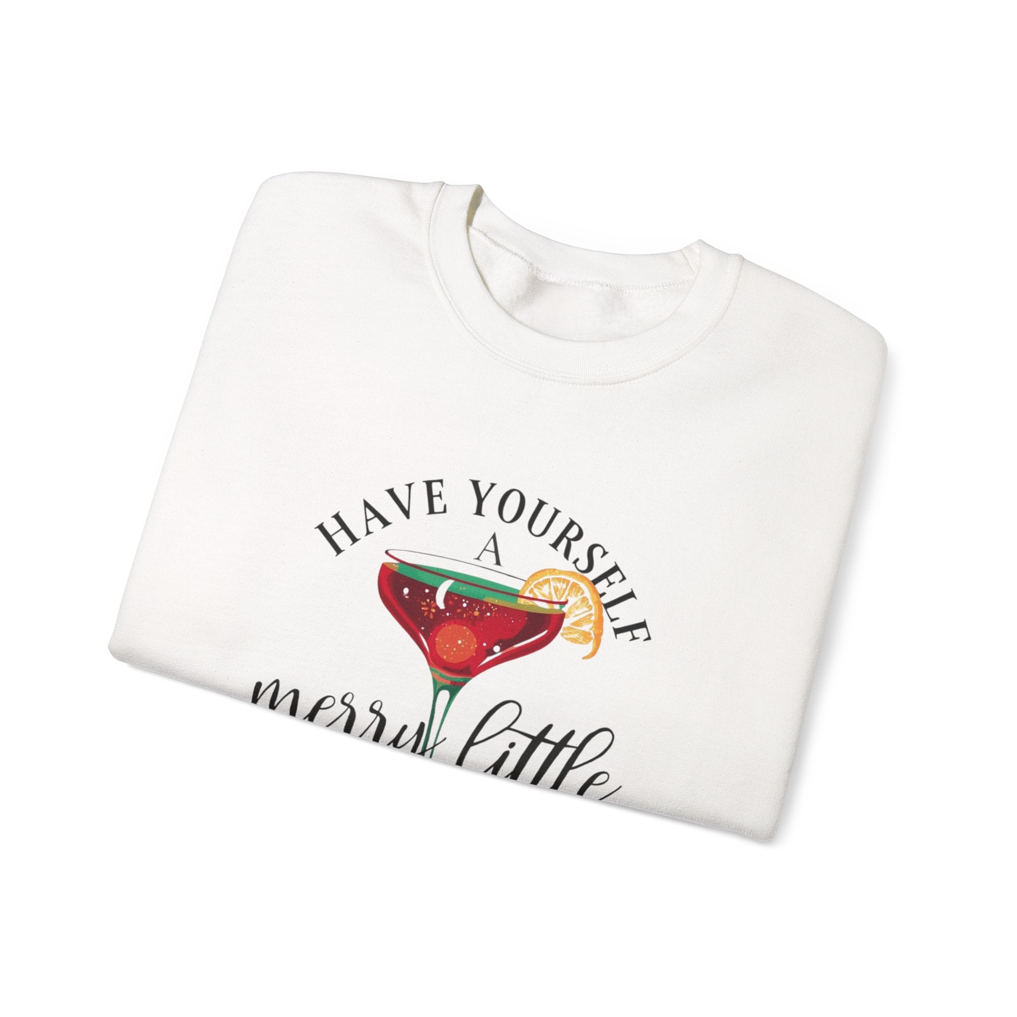 "Have Yourself a Merry Little Mocktail" holiday crewneck sweatshirt