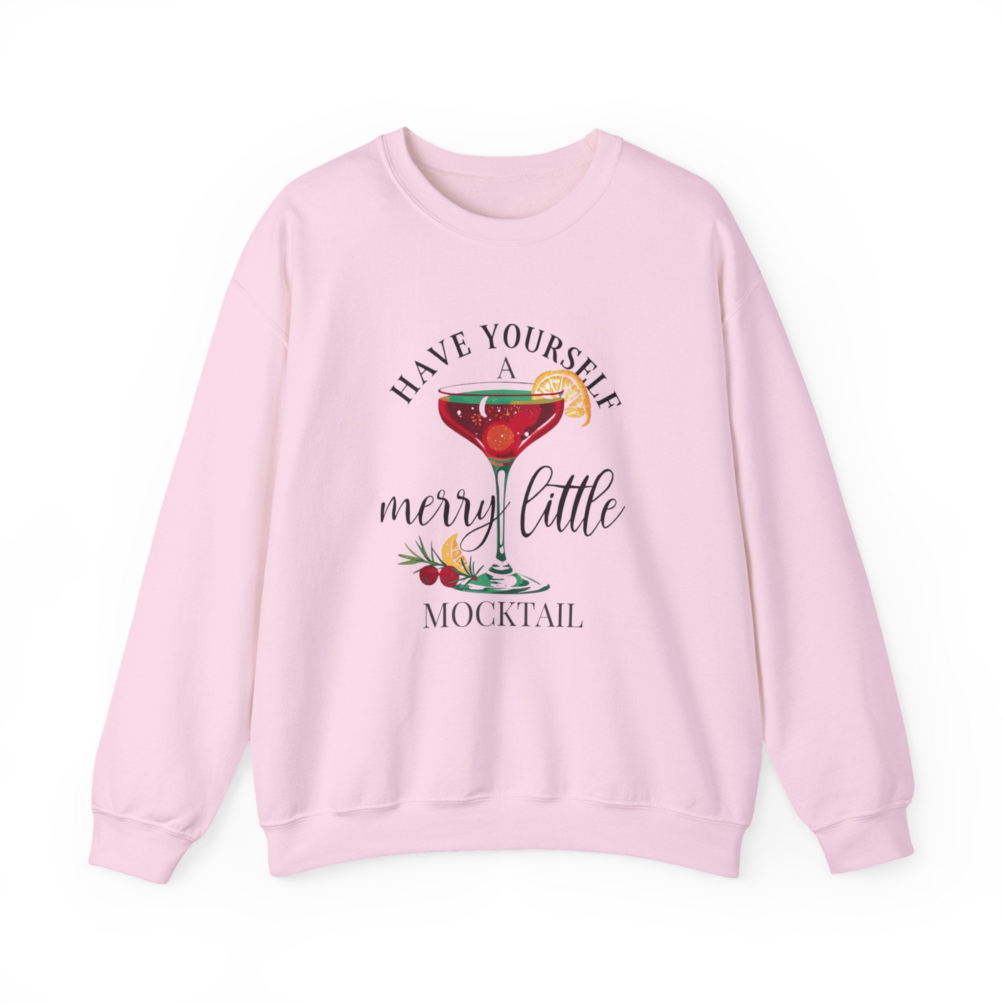 "Have Yourself a Merry Little Mocktail" holiday crewneck sweatshirt