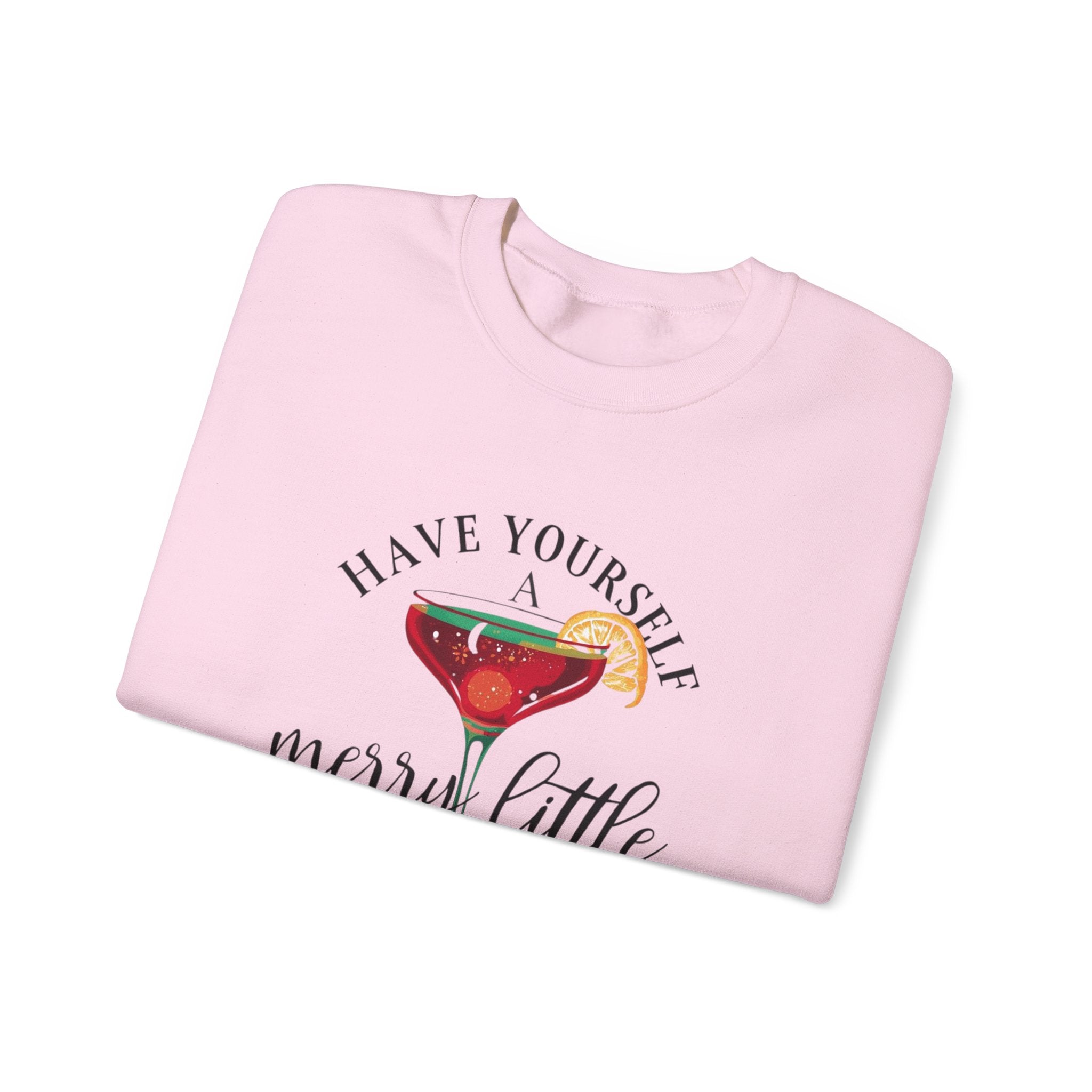 "Have Yourself a Merry Little Mocktail" holiday crewneck sweatshirt