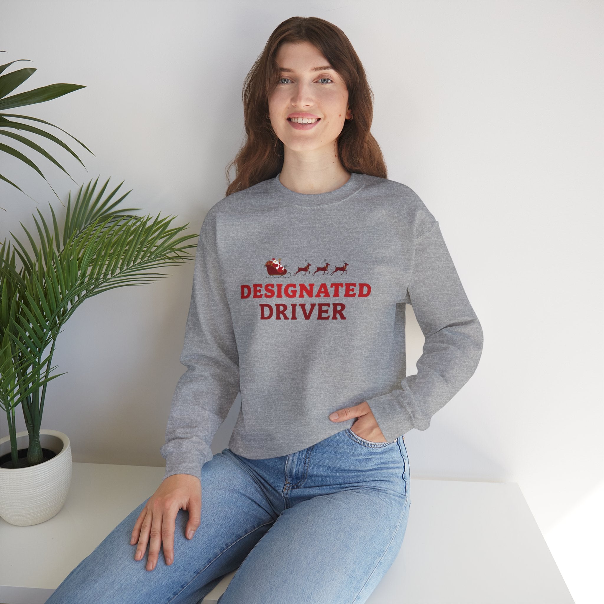 "Designated Driver" Holiday crewneck sweatshirt