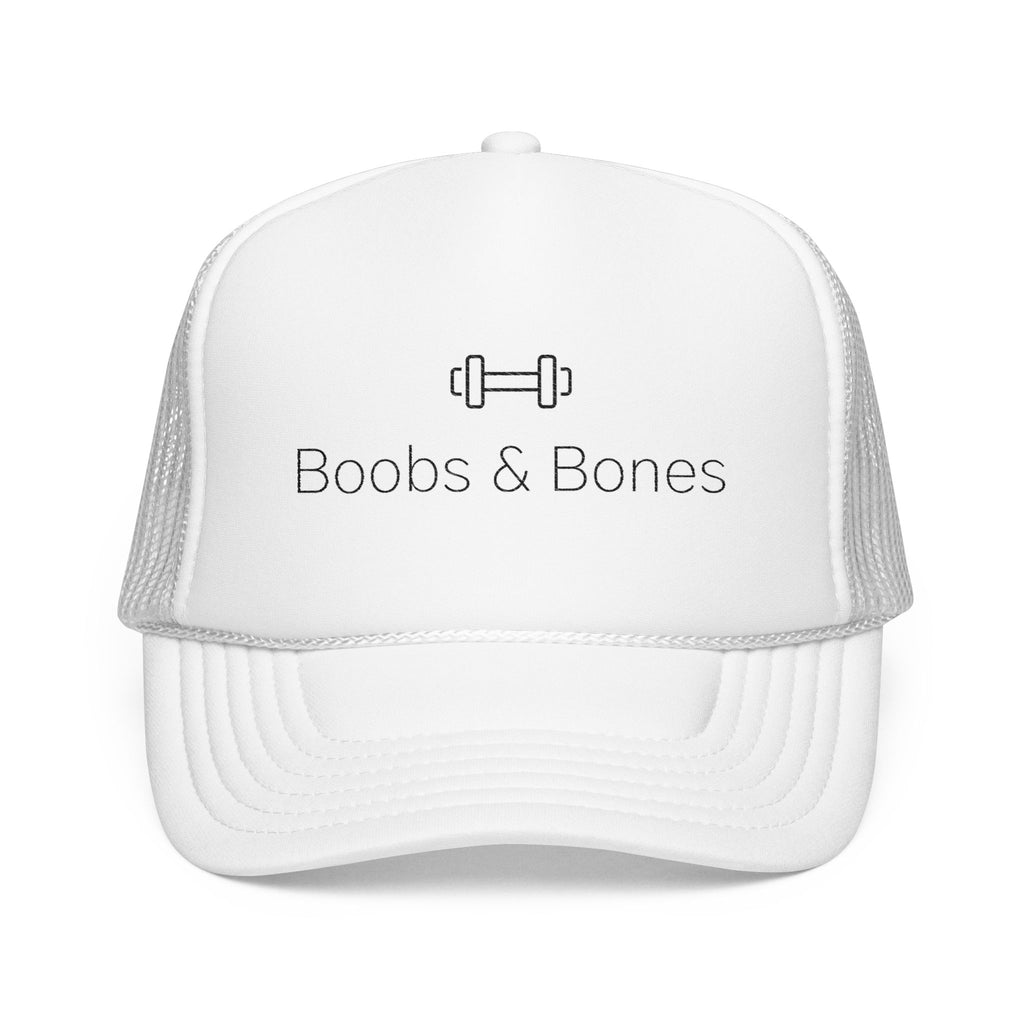 Boobs & Bones logo trucker hat