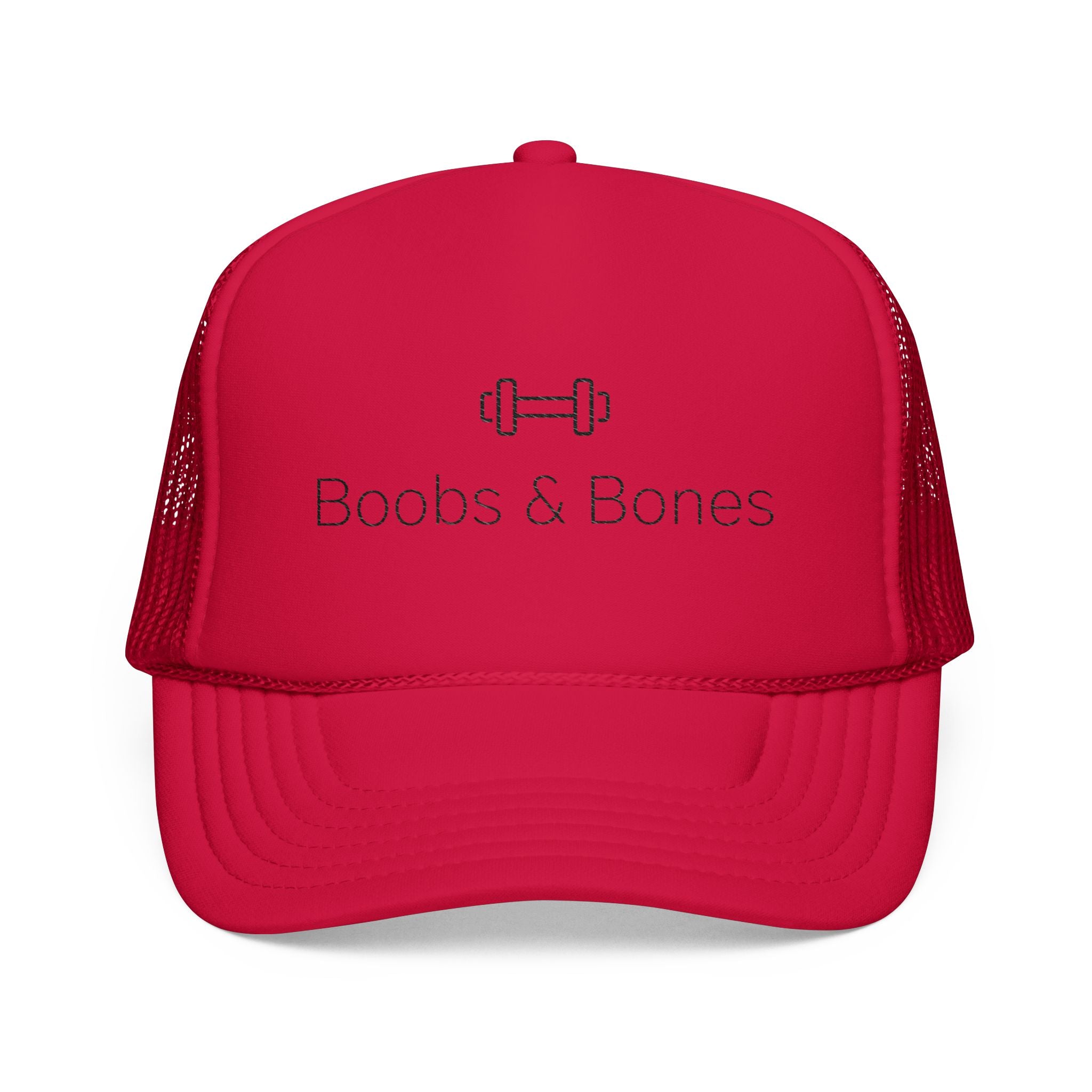 Boobs & Bones logo trucker hat