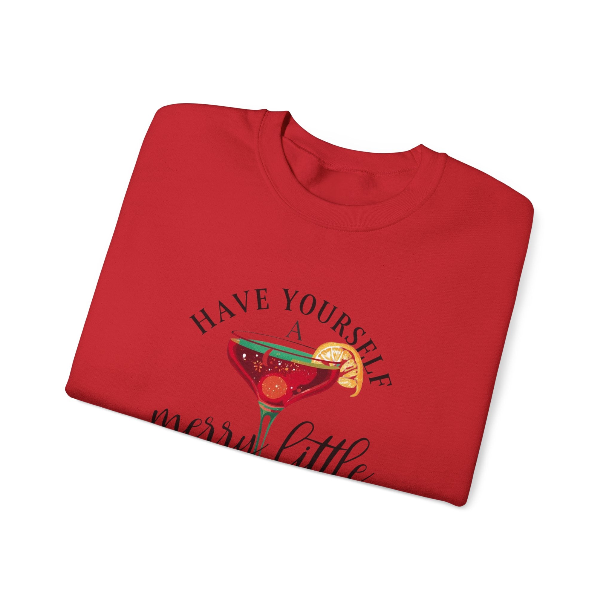 "Have Yourself a Merry Little Mocktail" holiday crewneck sweatshirt