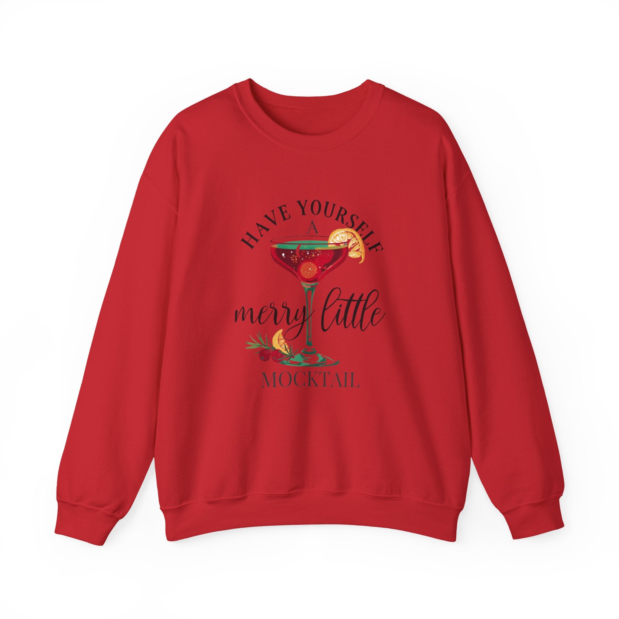 "Have Yourself a Merry Little Mocktail" holiday crewneck sweatshirt